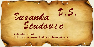 Dušanka Studović vizit kartica